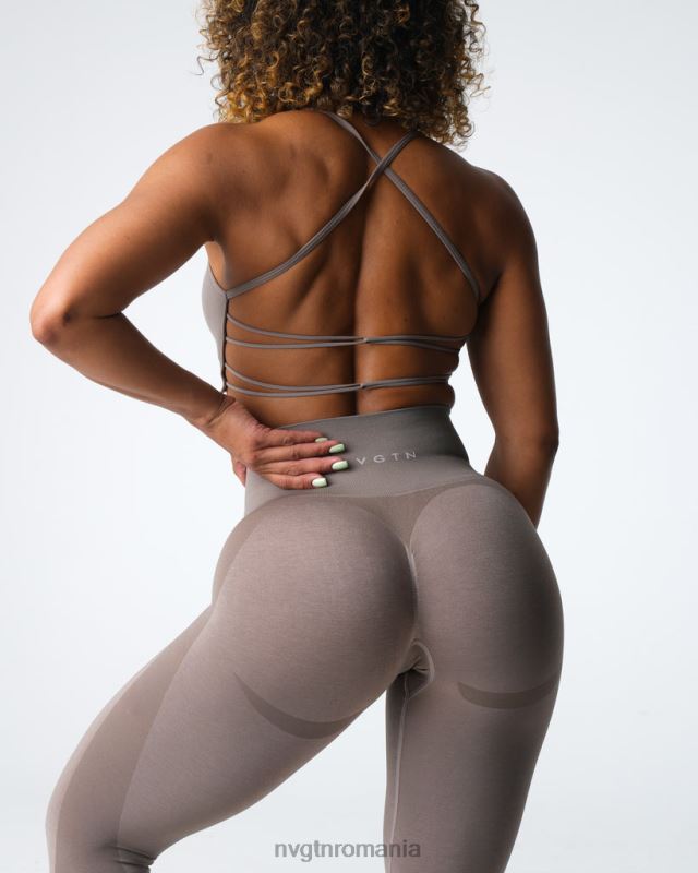 NVGTN jambiere contour 2.0 fără cusături fitness taupe femei F0DH491