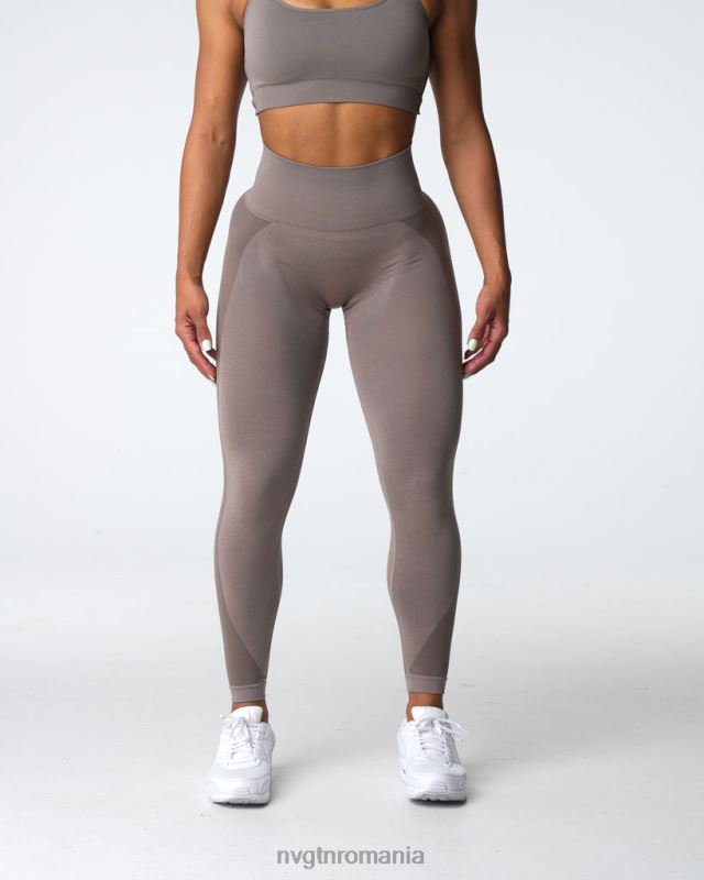 NVGTN jambiere contour 2.0 fără cusături fitness taupe femei F0DH491