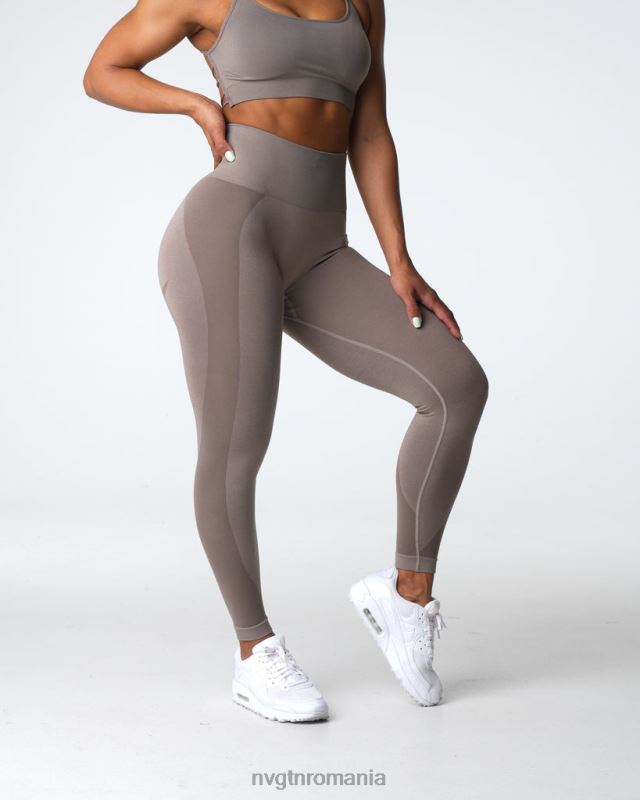 NVGTN jambiere contour 2.0 fără cusături fitness taupe femei F0DH491