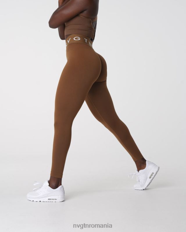 NVGTN jambiere sport fără cusături fitness moca femei F0DH554