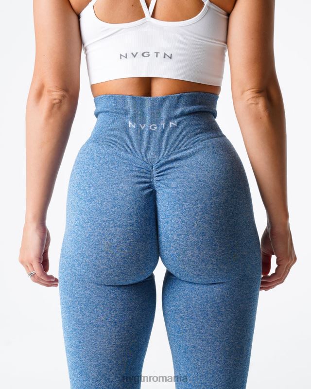 NVGTN leggings fără cusături fitness cer albastru femei F0DH648