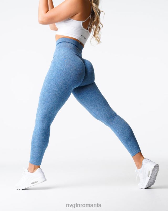 NVGTN leggings fără cusături fitness cer albastru femei F0DH648
