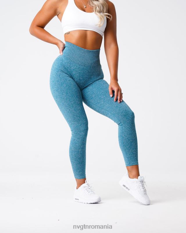 NVGTN leggings fără cusături fitness teal femei F0DH643