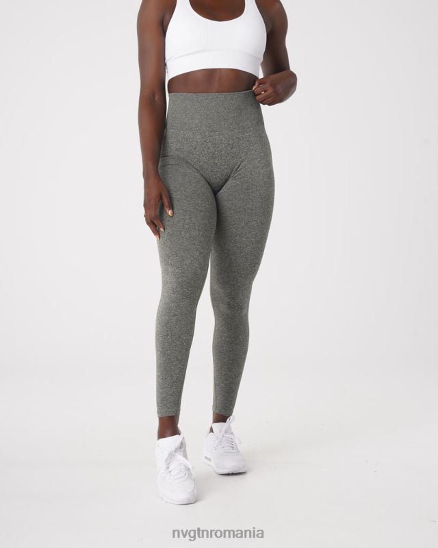 NVGTN leggings fără cusături fitness verde kaki femei F0DH561
