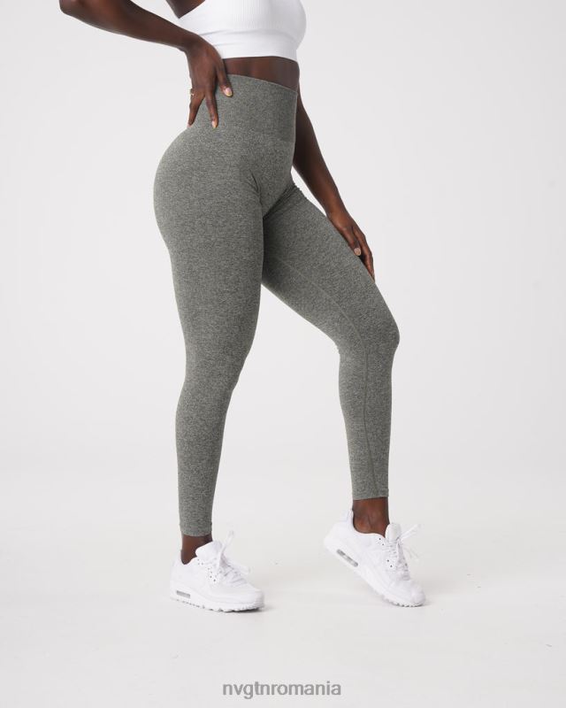 NVGTN leggings fără cusături fitness verde kaki femei F0DH561