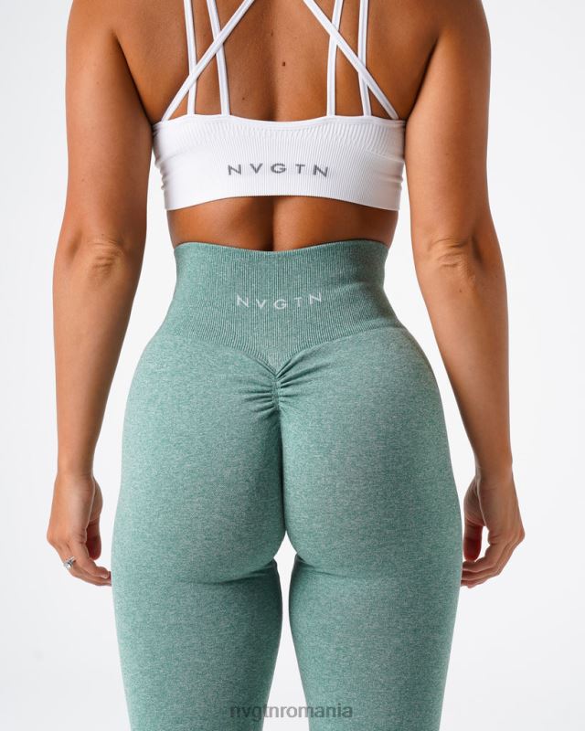 NVGTN leggings fără cusături fitness verde salvie femei F0DH647