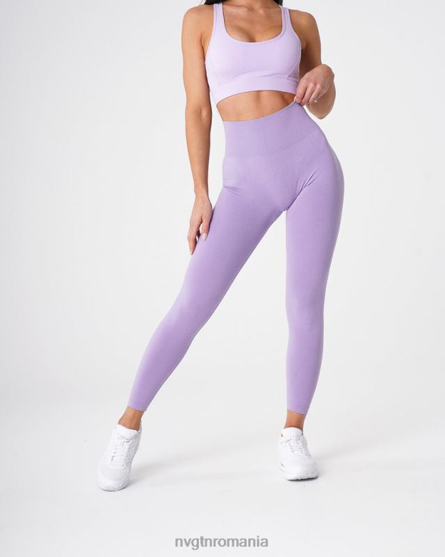 NVGTN nv jambiere fără cusături fitness liliac femei F0DH603