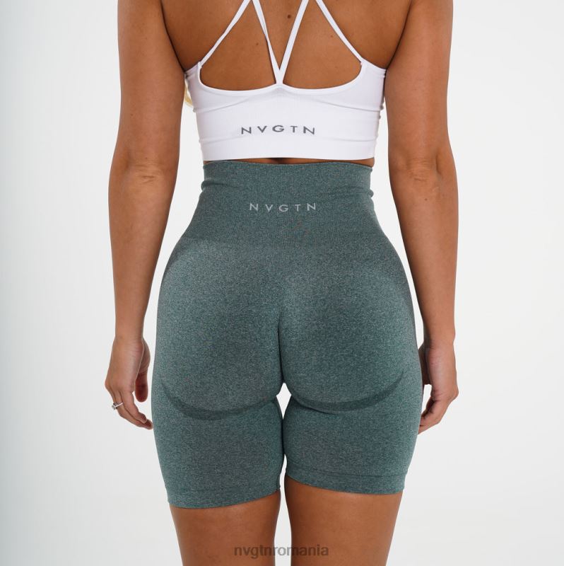 NVGTN pantaloni scurți de motociclist fitness padure verde femei F0DH483