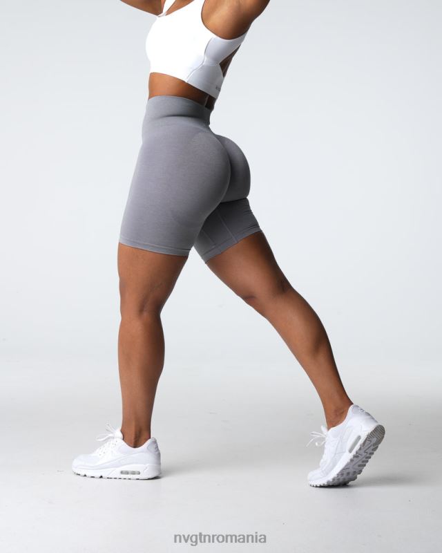 NVGTN pantaloni scurți fără sudură contour 2.0 fitness gri femei F0DH317
