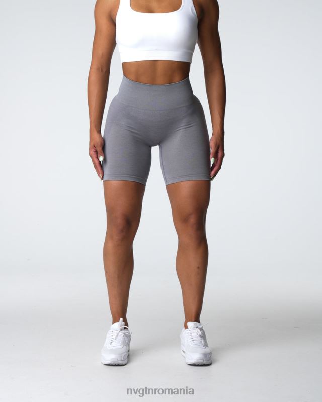 NVGTN pantaloni scurți fără sudură contour 2.0 fitness gri femei F0DH317