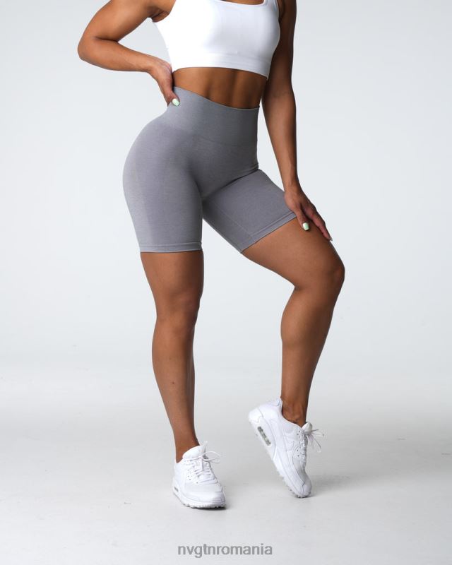 NVGTN pantaloni scurți fără sudură contour 2.0 fitness gri femei F0DH317