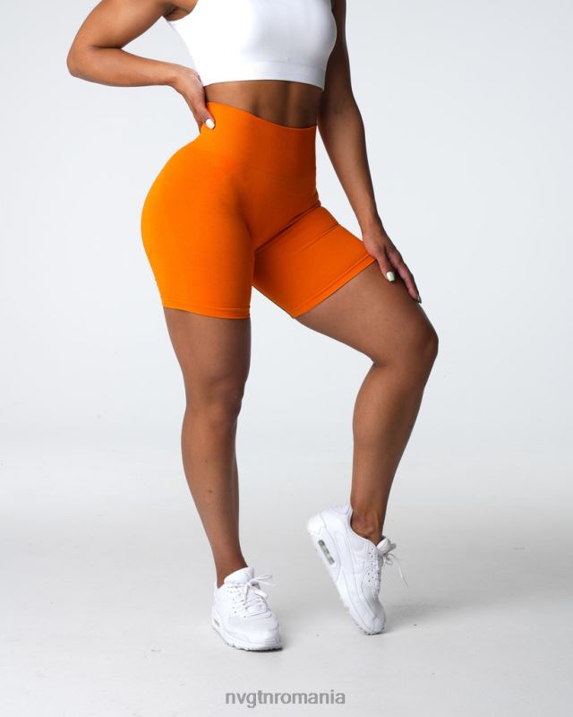 NVGTN pantaloni scurți fără sudură contour 2.0 fitness mandarin femei F0DH318