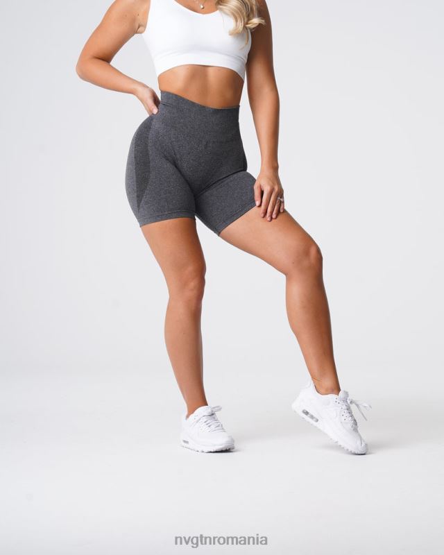 NVGTN pantaloni scurți fără sudură de contur fitness pete negre femei F0DH321