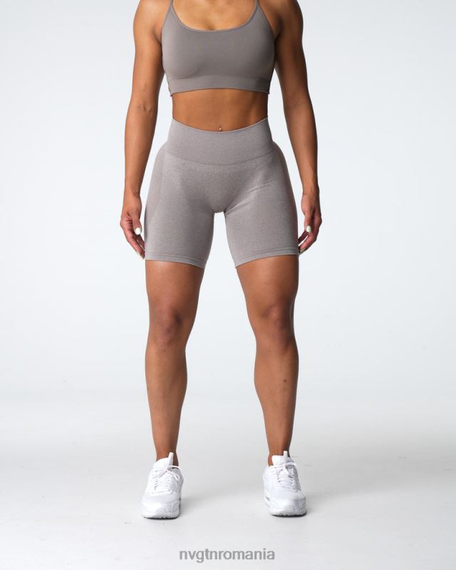 NVGTN pantaloni scurți fără sudură de contur fitness taupe femei F0DH324