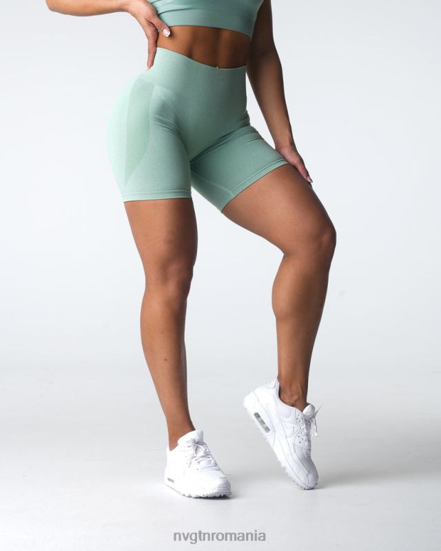 NVGTN pantaloni scurți fără sudură de contur fitness verde salvie femei F0DH339