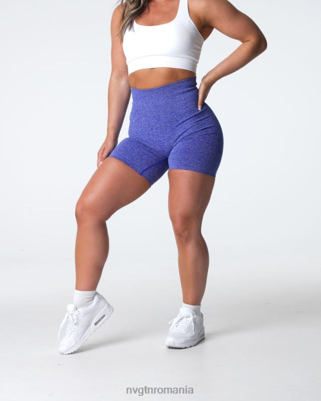 NVGTN pantaloni scurți fără sudură fitness albastru electric femei F0DH402