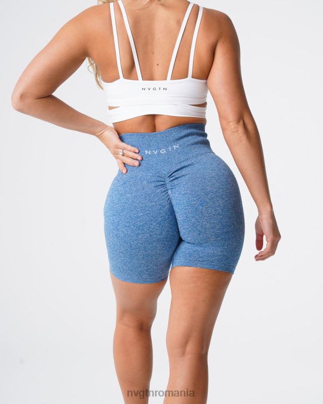 NVGTN pantaloni scurți fără sudură fitness cer albastru femei F0DH421