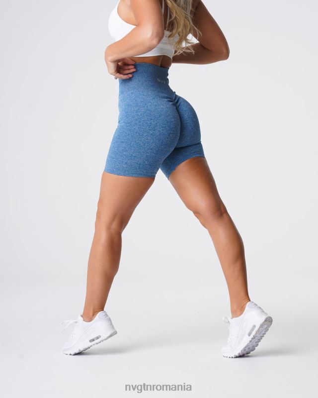 NVGTN pantaloni scurți fără sudură fitness cer albastru femei F0DH421