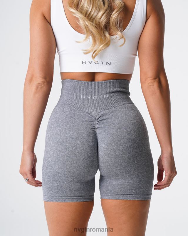 NVGTN pantaloni scurți fără sudură fitness gri femei F0DH394