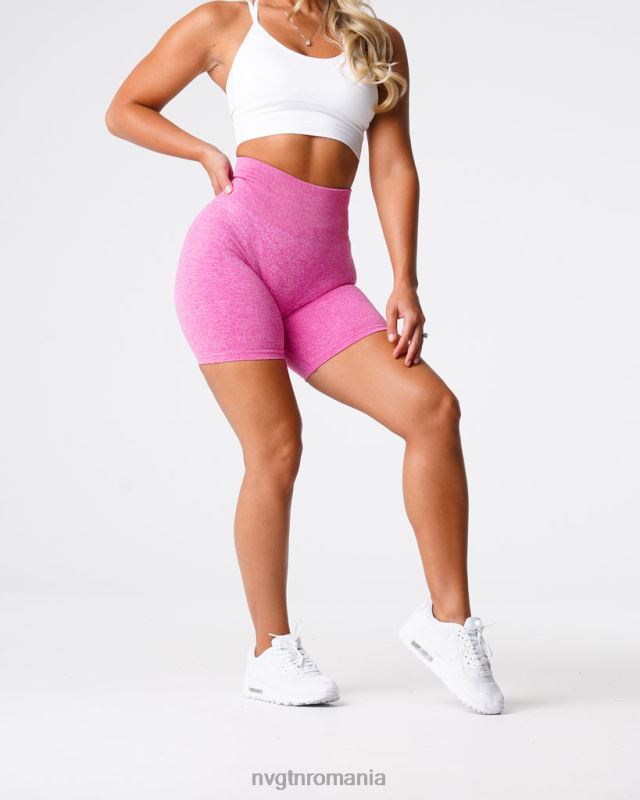 NVGTN pantaloni scurți fără sudură fitness gumă de mestecat roz femei F0DH426