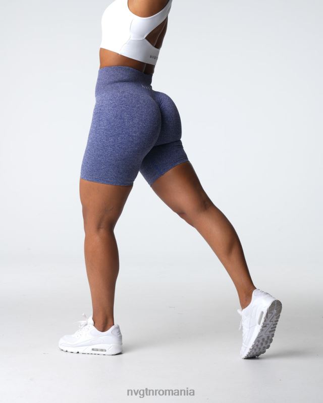 NVGTN pantaloni scurți fără sudură fitness indigo femei F0DH400