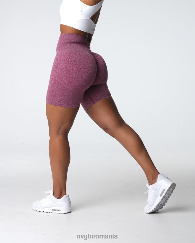 NVGTN pantaloni scurți fără sudură fitness maro femei F0DH410