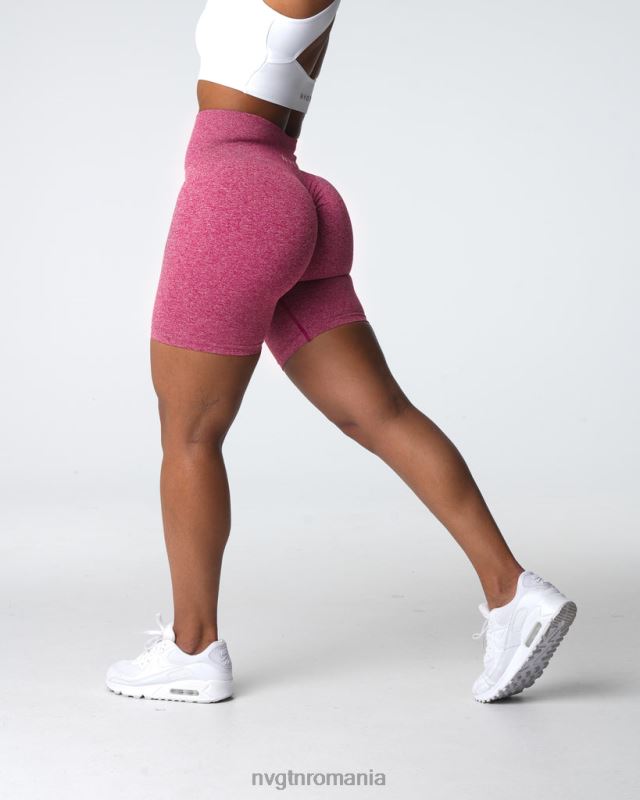 NVGTN pantaloni scurți fără sudură fitness purpuriu femei F0DH404