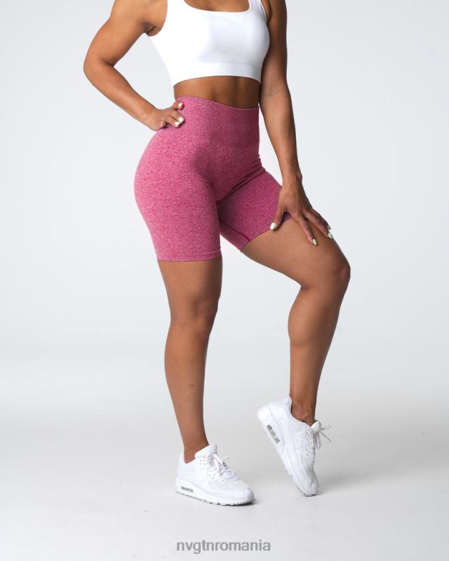NVGTN pantaloni scurți fără sudură fitness purpuriu femei F0DH404