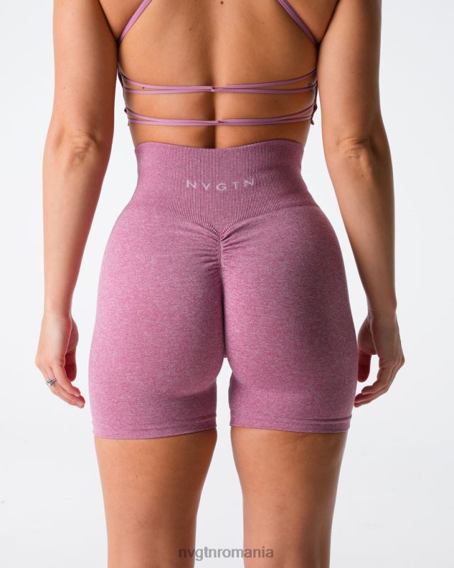 NVGTN pantaloni scurți fără sudură fitness roz pastel femei F0DH415