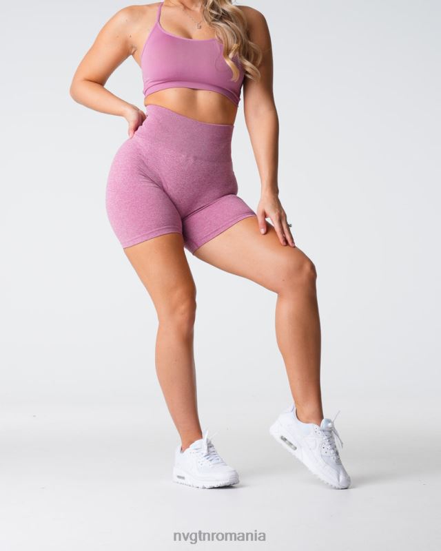 NVGTN pantaloni scurți fără sudură fitness roz pastel femei F0DH415