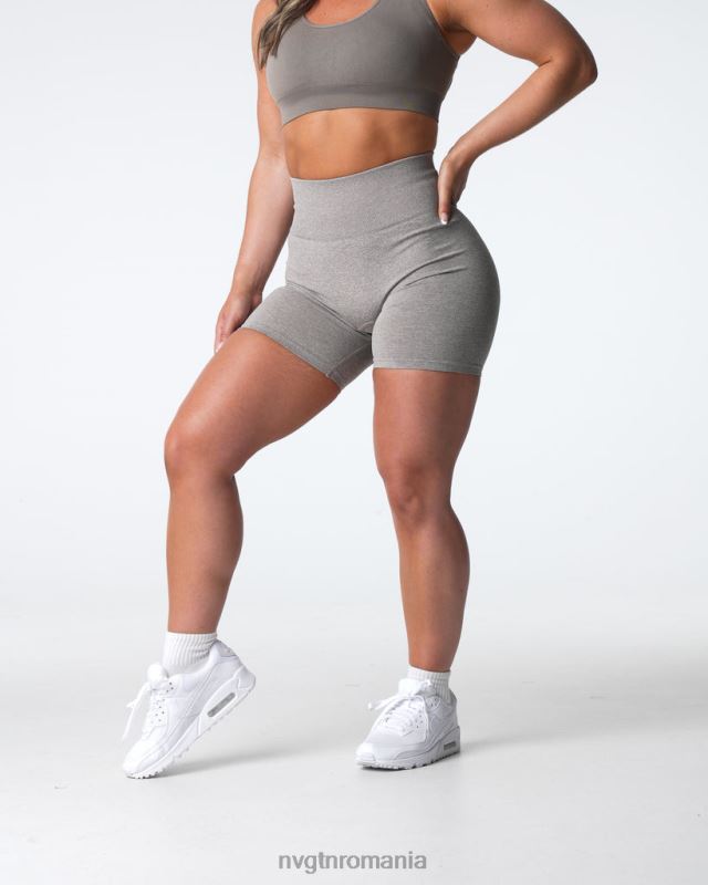 NVGTN pantaloni scurți fără sudură fitness taupe femei F0DH395
