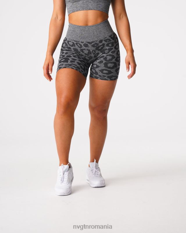 NVGTN pantaloni scurți fără sudură leopard fitness pete negre femei F0DH467