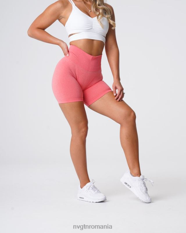 NVGTN pantaloni scurți pro fără cusături fitness coral femei F0DH381