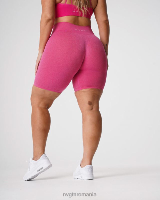 NVGTN pantaloni scurți pro fără cusături fitness fucsie femei F0DH369