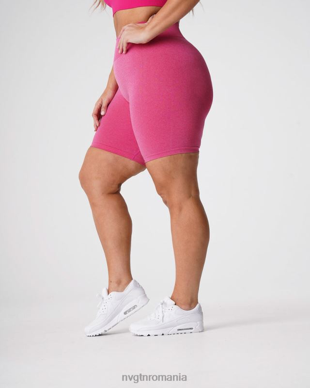 NVGTN pantaloni scurți pro fără cusături fitness fucsie femei F0DH369