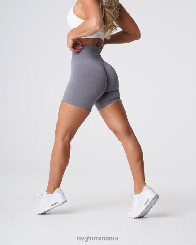 NVGTN pantaloni scurți pro fără cusături fitness gri femei F0DH358