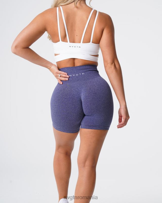 NVGTN pantaloni scurți pro fără cusături fitness indigo femei F0DH362