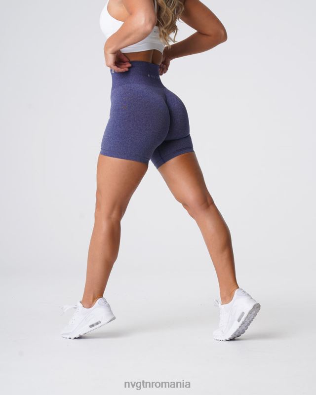 NVGTN pantaloni scurți pro fără cusături fitness indigo femei F0DH362