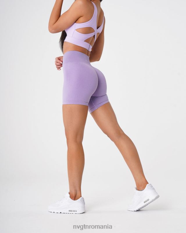 NVGTN pantaloni scurți pro fără cusături fitness liliac femei F0DH367