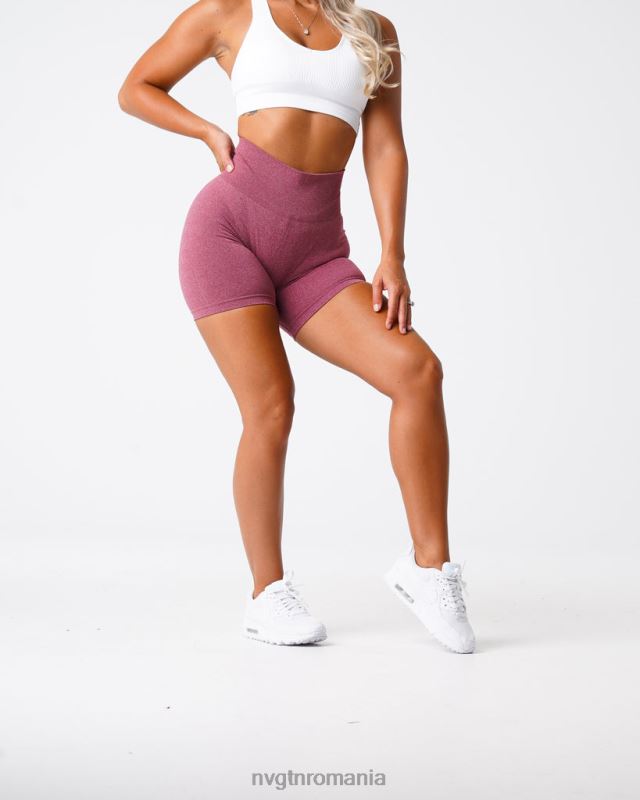 NVGTN pantaloni scurți pro fără cusături fitness maro femei F0DH385