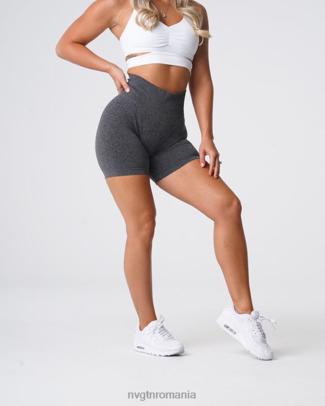 NVGTN pantaloni scurți pro fără cusături fitness pete negre femei F0DH357
