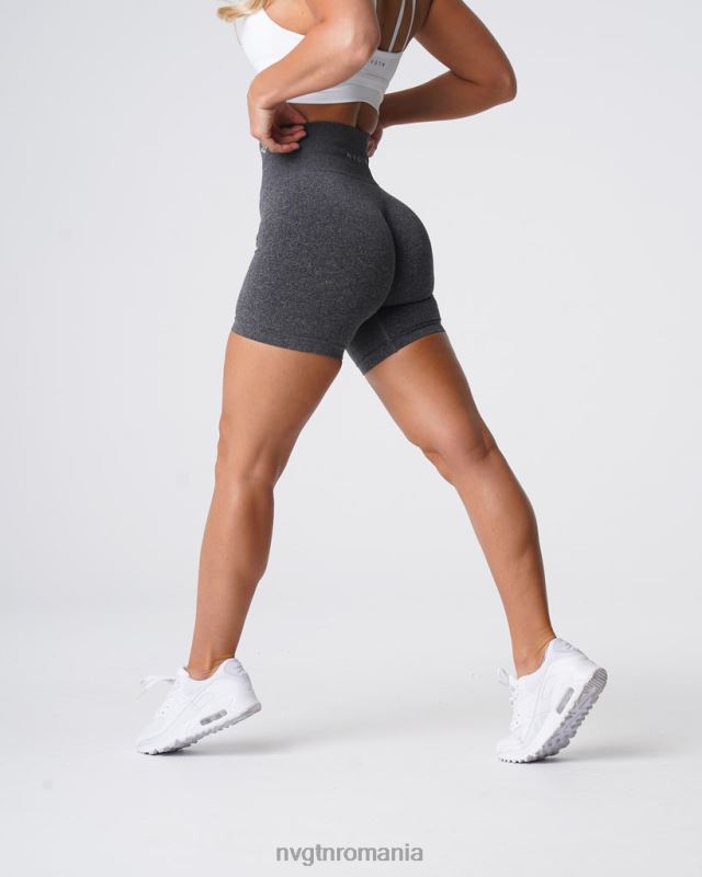 NVGTN pantaloni scurți pro fără cusături fitness pete negre femei F0DH357