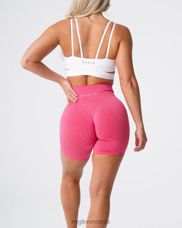 NVGTN pantaloni scurți pro fără cusături fitness roz aprins femei F0DH375