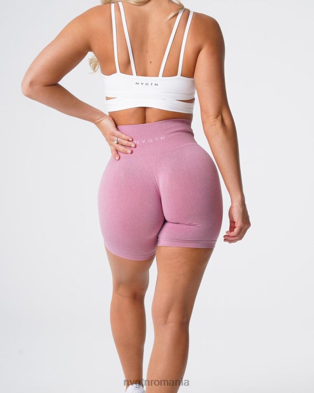 NVGTN pantaloni scurți pro fără cusături fitness roz pastel femei F0DH384
