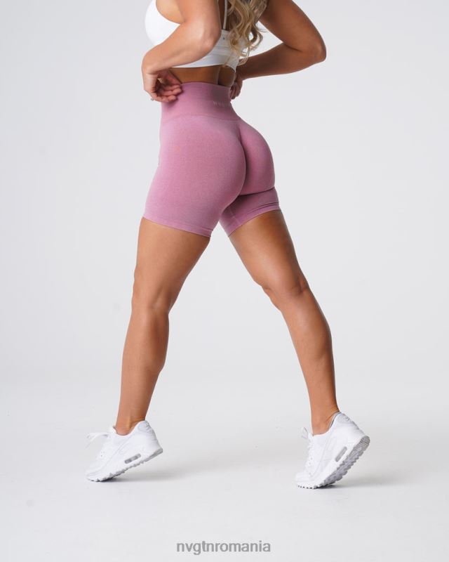 NVGTN pantaloni scurți pro fără cusături fitness roz pastel femei F0DH384