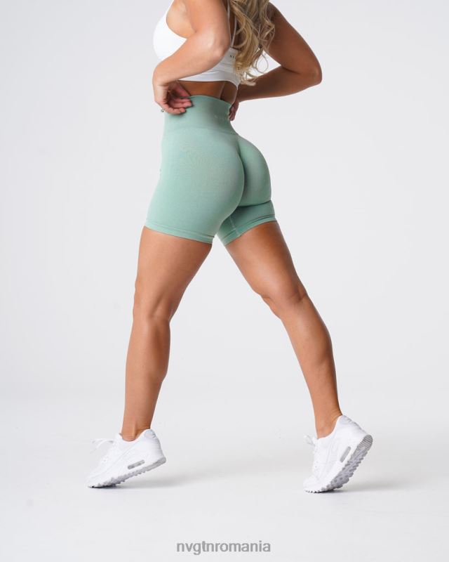 NVGTN pantaloni scurți pro fără cusături fitness verde salvie femei F0DH363