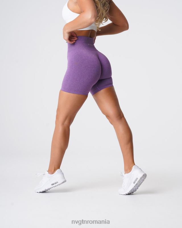 NVGTN pantaloni scurți pro fără cusături fitness violet femei F0DH373