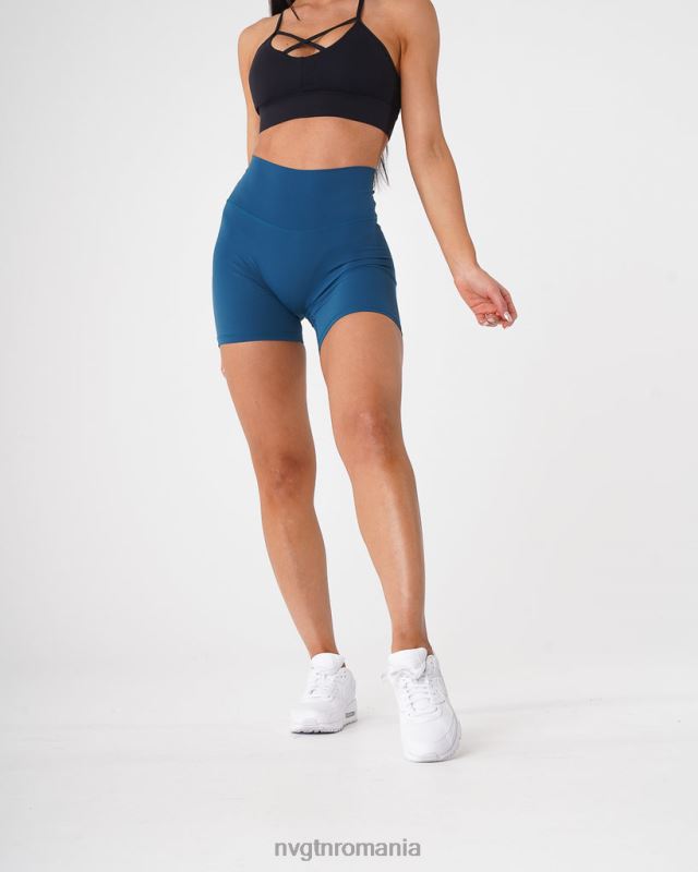 NVGTN pantaloni scurți semnătură 2.0 fitness albastru pacific femei F0DH466