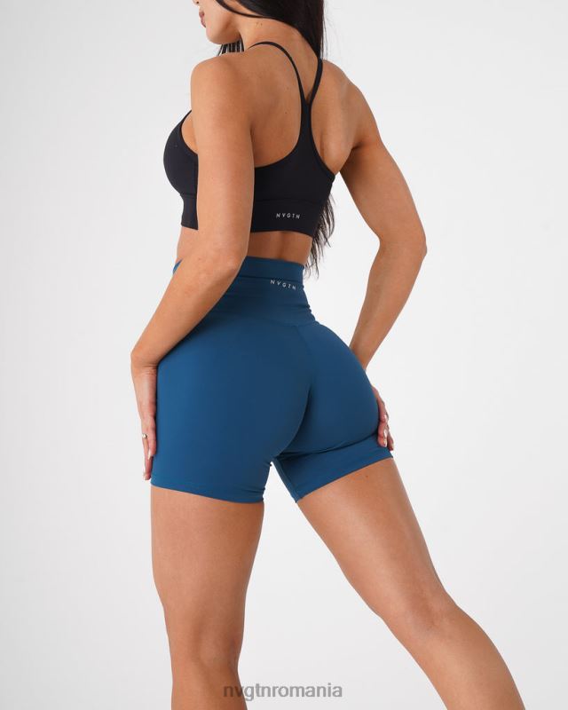 NVGTN pantaloni scurți semnătură 2.0 fitness albastru pacific femei F0DH466