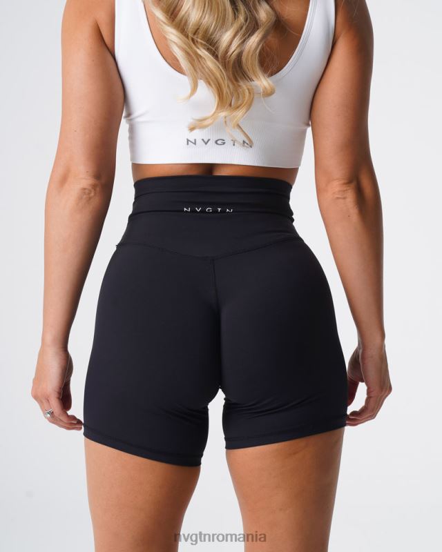 NVGTN pantaloni scurți semnătură 2.0 fitness negru femei F0DH453